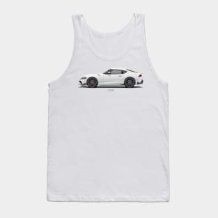 GR Supra MT Matte White Tank Top